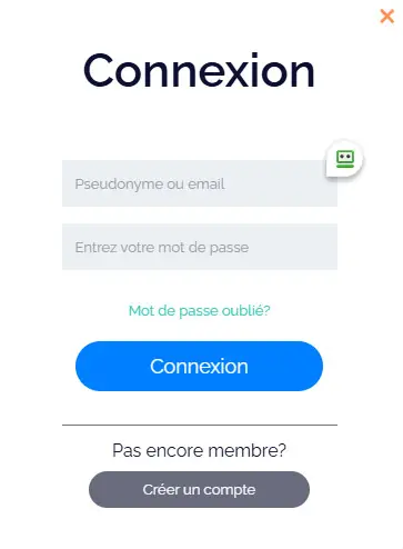 Connexion des membres du Gransino Casino
